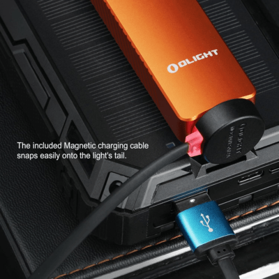 Olight 3.7V 1500mAhRechargeable (Built-In) Arkfeld Pro Class 1 (Orange) CW - KNIFESTOCK