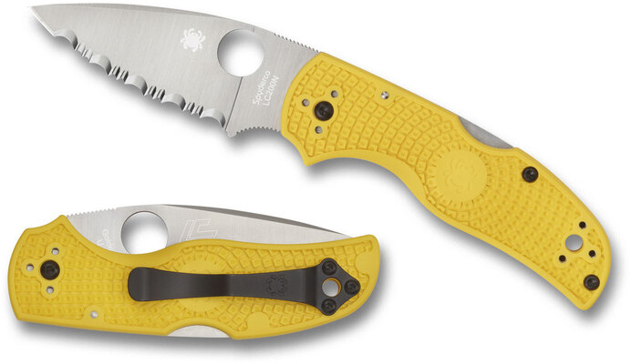 Spyderco C41SYL5 Native 5 Salt Lightweight Yellow - KNIFESTOCK