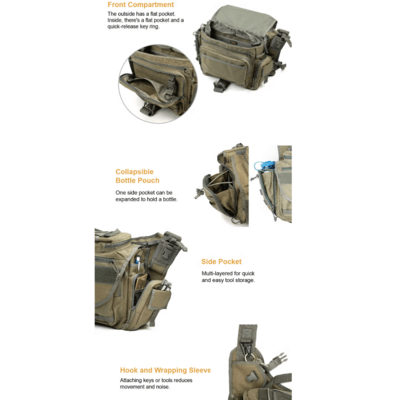Magforce Superman Sling Bag II Khaki #0439K - KNIFESTOCK