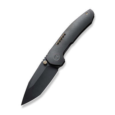 WE Trogon Black Titanium Handle Black Stonewashed CPM 20CV Blade WE22002B-2 - KNIFESTOCK