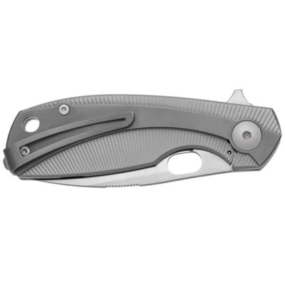 Viper LILLE Drop Point Satin M390, Bead Blasted Titanium V5962TITI - KNIFESTOCK