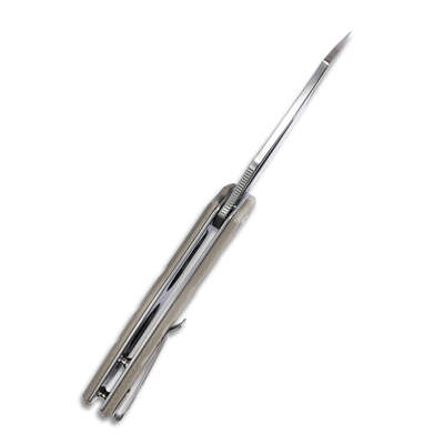 KUBEY Ceyx Couteau Pliant à Lame Liner Lock, Manche G10 Tan KU335B - KNIFESTOCK