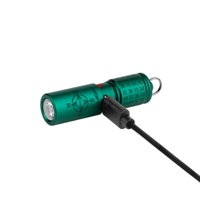 Olight I1R 2 Pro Rechargeable LED Key Chain Light (Center Green) - KNIFESTOCK