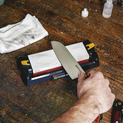 Work Sharp WSBCHWHT-I Benchtop Wherstone Knife Sharpener - KNIFESTOCK