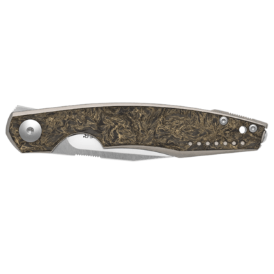Viper BELONE Satin M390, titanium Dark Gold Matter Carbon Fiber V5970TIFCG - KNIFESTOCK