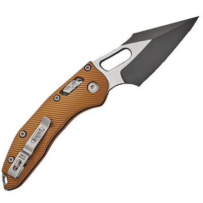 Microtech STITCH RAM LOK S/E BLACK FULL SERRATE FLUTED TAN 169RL-3FLTA - KNIFESTOCK