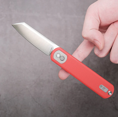 Vosteed Corgi (SF) 14C28N Satin Sheepsfoot Rouge G10 A0726 - KNIFESTOCK