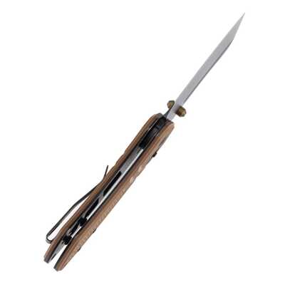 Kansept Korvid V Gray TiCn Coated D2 Brown G10 TE2030V4 - KNIFESTOCK