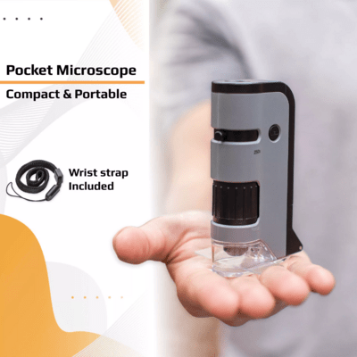 Carson 100x-250x LED MicroFlip Pocket Microscope with Smartphone Adapter MP-250 - KNIFESTOCK