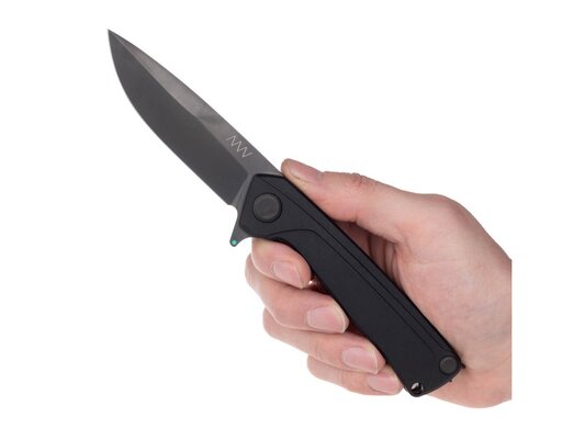 ANV Knives Z100 - SLEIPNER, DLC, FRAME LOCK, DURAL, PLAIN EDGE ANVZ100-026 - KNIFESTOCK