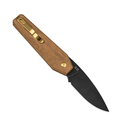 Kizer Tomb Nitro-V Black Stonewashed Mkuruti Wood Handles V3692A4 - KNIFESTOCK