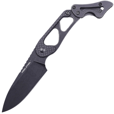 Real Steel Cormorant Apex. Carbon Fibre, Blackwash 14C28N RE-3724 - KNIFESTOCK