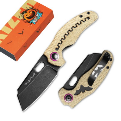 Kizer Halloween Special Liner Lock C01C Sheepdog Nitro V Micarta V3488A13 - KNIFESTOCK