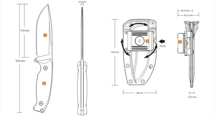 RUIKE JAGER F118 Vert, RUJF118G - KNIFESTOCK