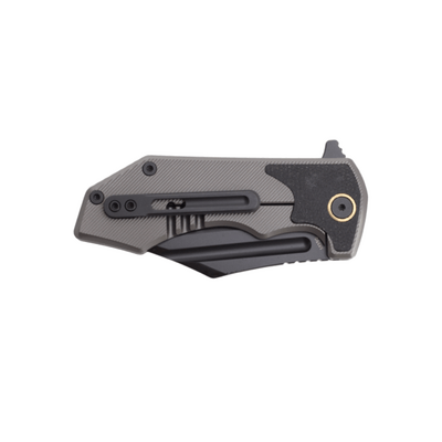 DC BLADES CETO DLC, Gold Pivot, Black Micarta Inlay - KNIFESTOCK