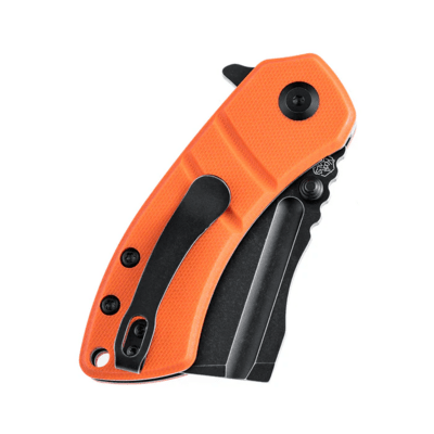 Kansept Korvid M Black TiCn Coated 154CM Orange G10 T2030A7 - KNIFESTOCK