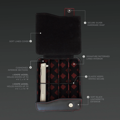 Ocaso 4 Knife Storage Case (Slim Knives) 88CSO - KNIFESTOCK