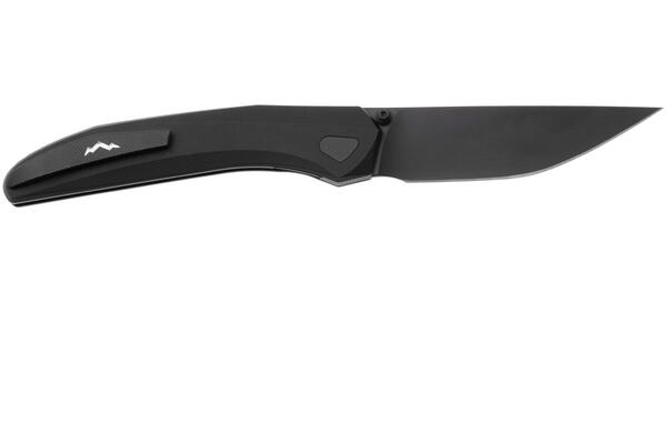 MKM DETONARIO – M390 NERO PVD bld - MANICO E CLIP IN ALLUMINIO ANODIZZATO NERO, LINER LOCK IN ACCIAI - KNIFESTOCK