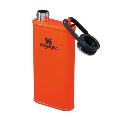 STANLEY The Easy-Fill Wide Mouth Flask .23L / 8oz, Blaze Orange 10-00837-245 - KNIFESTOCK