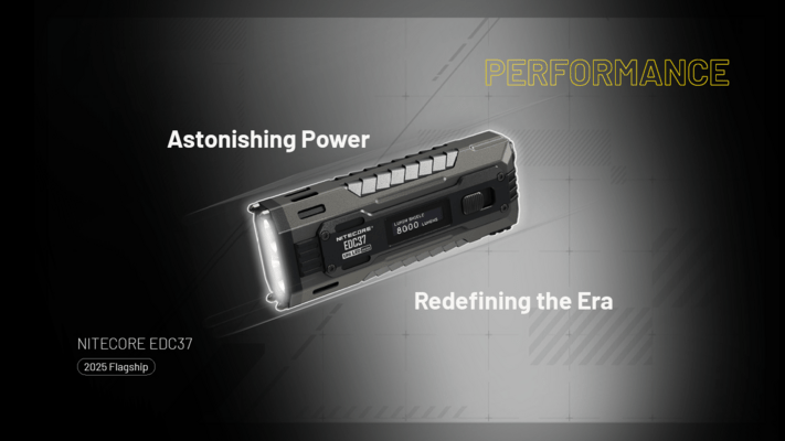 Nitecore Flashlight EDC37 8000 Lumens - KNIFESTOCK