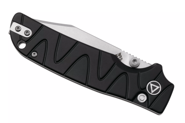 QSP Knife Kali, Button lock, 14C28N stonewashed, Black aluminium QS159-F1 - KNIFESTOCK