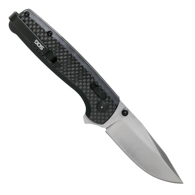 SOG Terminus XR, CPM S35VN Lemmet, Koolstofvezel &amp; G10 Handvat 01SG132 - KNIFESTOCK
