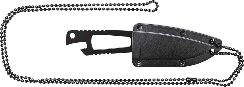 Schrade Extreme Survival Small Fixed Drop Point 7Cr17MoV Lama, Nylon Resin, Fodero con Catena da Col - KNIFESTOCK