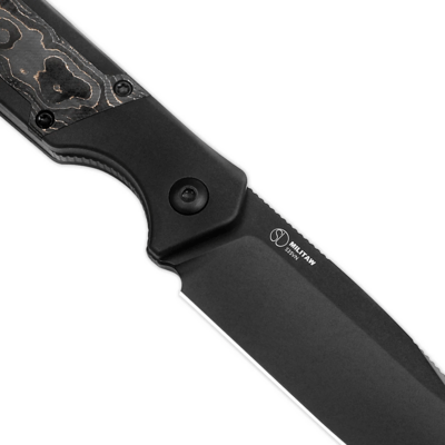 Kizer / Militaw Jonathan Styles S35VN Aluminium+Gold Fat Carbon 1067A1 - KNIFESTOCK