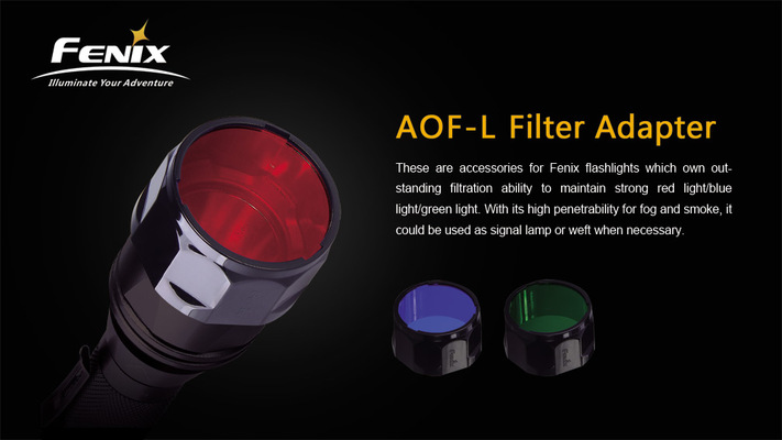 Fenix AOF-L Flashlight Filter, Red FEAOFLRED - KNIFESTOCK