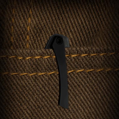 Kizer Shrike S45VN,Matte DLC Ultra,Titanium &amp; Fat Carbon® Camo Gold - KNIFESTOCK