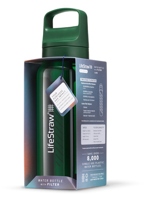LifeStraw Go 2.0 Water Filter Bottle 1L Terrace Green  LGV41LGRWW - KNIFESTOCK