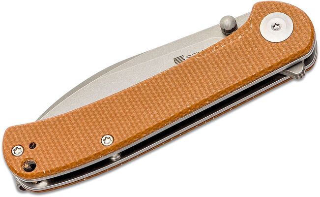 SENCUT Scepter Micarta Maro/Stonewashed 9Cr18MoV SA03D - KNIFESTOCK