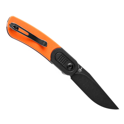 Kansept Reverie Black Stonewashed 154CM Black and Orange G10 T2025B3 - KNIFESTOCK