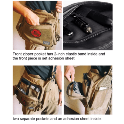 Magforce Gemini Sling Bag - 500D W/P Black #A0498B02 - KNIFESTOCK