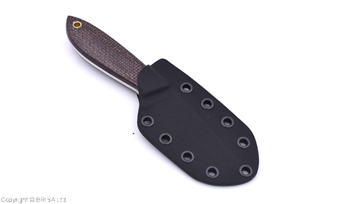 Brisa Bobtail 80-Bison micarta 12C27 Flat Sheath Bobtail 80 Kydex - Flat BRS-036-9964-11516 - KNIFESTOCK