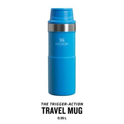 STANLEY The Trigger-Action Travel Mug .35L / 12oz Azure (New) 10-09848-069 - KNIFESTOCK