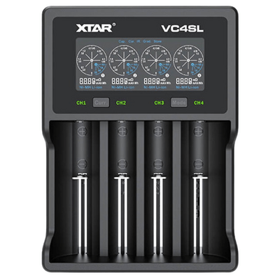 Xtar VC4SL-charger, QC3.0 USB cable - KNIFESTOCK
