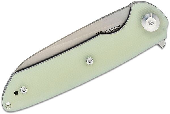 SENCUT Kyril Natural G10 Handle Stonewashed 9Cr18MoV Blade S22001-2 - KNIFESTOCK