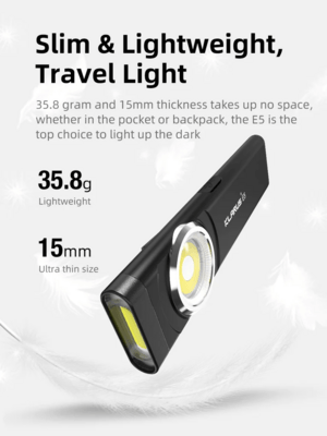 KLARUS Magnetic Flashlight, EDC Tool Light E5 - KNIFESTOCK