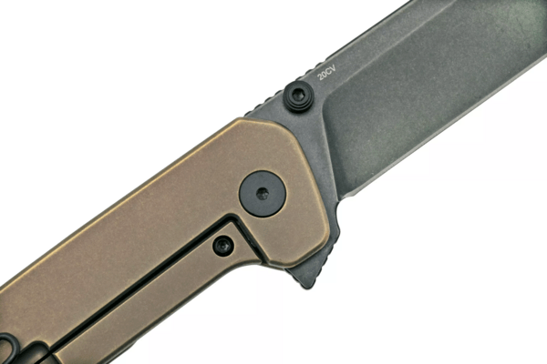 QSP Knife Penguin Plus 20CV, Titanium, Bronze Stonewashed QS130XL-B - KNIFESTOCK