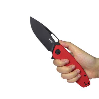 KUBEY Tityus Liner Lock Flipper Folding Knife Red G10 Handle KU322J - KNIFESTOCK