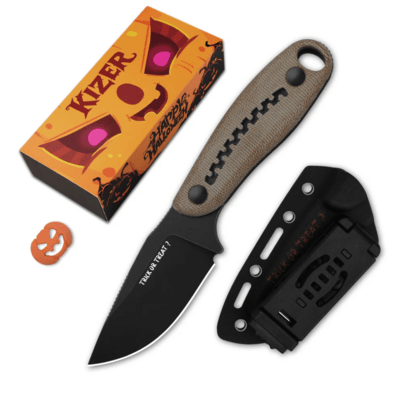 Kizer Hare Nitro-V Micarta + G10 1077HW1 - KNIFESTOCK