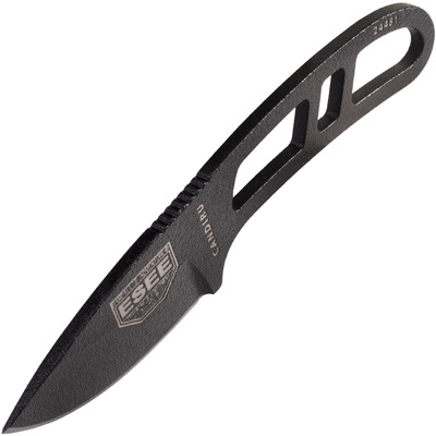 ESEE Knives Candiru Black CAN-B-E-CS couteau de cou avec étui noir + clip de ceinture - KNIFESTOCK