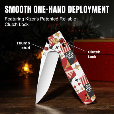 Kizer Original 2 14C28N G10 -  Xmas edition - KNIFESTOCK