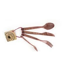 Kupilka Fork, knife, spoon, teaspoon v balení Red KCUTR - KNIFESTOCK
