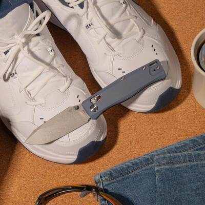 Flytanium BEEF Crossbar Lock Slate SW FLY1386SBS - KNIFESTOCK