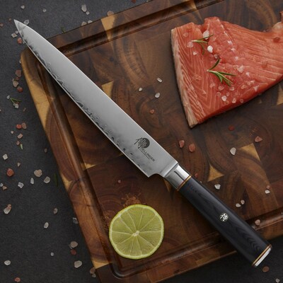 Cuțit de bucătărie DELLINGER OKAMI 3 LAYERS AUS10 cuțit de bucătărie 22 cm - KNIFESTOCK