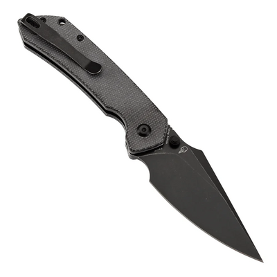 Tenable Knives Fenrir Blackwash 14C28N, Svart Micarta - KNIFESTOCK