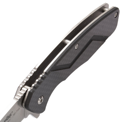 COUTEAU BLACK FOX CARBONIX FRAME LOCK LAME SATINÉE - MANCHE EN FIBRE DE CARBONE - KNIFESTOCK