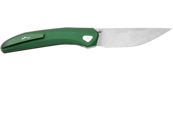 MKM DETONARIO – Lama M390 SW - Manico e clip in alluminio anodizzato verde, liner lock in acciaio in - KNIFESTOCK